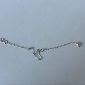 Silver wire Capricorn bracelet -horoscope jewelry